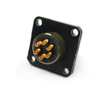 Connecteur circulaire d'aviation femelle à 6 broches KILOTEC MIL DTL 26482 Série MS3116F10-6S