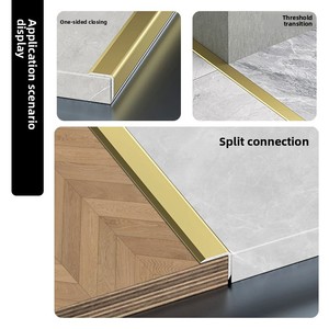 Échantillon Gratuit - Profilé d'<span class=keywords><strong>Angle</strong></span> en Aluminium pour Carrelage Métallique 90 Degrés - Bordure en Aluminium pour Carrelage Céramique - Couleurs et Dimensions Personnalisables - Product Image 5
