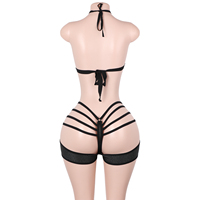 Ensemble de Bodys de Danse Exotique Personnalisés, Tenues de Strip-teaseuse, Lingerie Transparente Design Slingshot pour Club, Ensembles de Nuit, Équipement Sportif