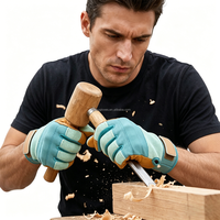 Gants de travail tactiques en cuir de chèvre, antidérapants, résistants aux chocs, résistants à l'abrasion, respirants, gants de sécurité OEM ODM