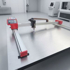 เครื่องตัดพลาสม่า CNC แบบพกพา ขนาด 1500x3000 มม. สำหรับตัดโลหะ เหล็กกล้าคาร์บอน และอะลูมิเนียม พร้อมใบรับรอง CE และรับประกัน 2 ปี เหมาะสำหรับงานศิลปะโลหะ และประตู DIY - Product Image 1