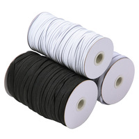 Bande élastique plate en polypropylène à chevrons noir et blanc, haute élasticité, pour la confection de vêtements, fabriquée en Chine