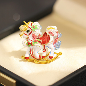 เข็มกลัดรูปม้าสายรุ้งน่ารัก XILIANGFEIZI ของขวัญวันเกิด รุ่นสัตว์นักษัตร รูปสัตว์ศักดิ์สิทธิ์ ขายส่ง - Product Image 2