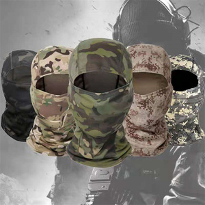 Venda quente Eco-friendly Poliéster Marrom Caminhadas Malha Facemask Balaclava Beanie para Homens Logotipo Personalizado Negócios Praia Camuflagem - Product Image 2
