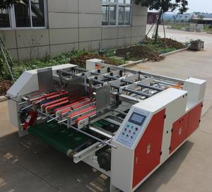 PXA-2100 doble piezas de la máquina de pegamento/Semi automática de cartón carpeta encoladora/cartón corrugado pegado y máquina de plegado - Product Image 3