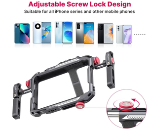 Estabilizador de Mano de Aluminio para Teléfono, Empuñadura para Grabación de Video, para Videomaker y Videógrafo, con Soporte para iPhone 16 - Product Image 2
