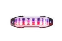 Senken IP67 nuevo diseño perfil bajo 180 grados doble Color emergencia coche LED luces de advertencia estroboscópico faro