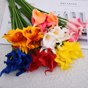 Lys Calla Artificiels en PU Multicolores Haute Simulation pour Décoration de Mariage et d'Intérieur - Product Image 2