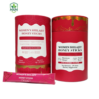 Capsules de Shilajit en gélule pour femmes adultes, saveur fraise, soutien énergétique et de l'humeur, 30 capsules, Shilajit de l'Himalaya, safran du Cachemire