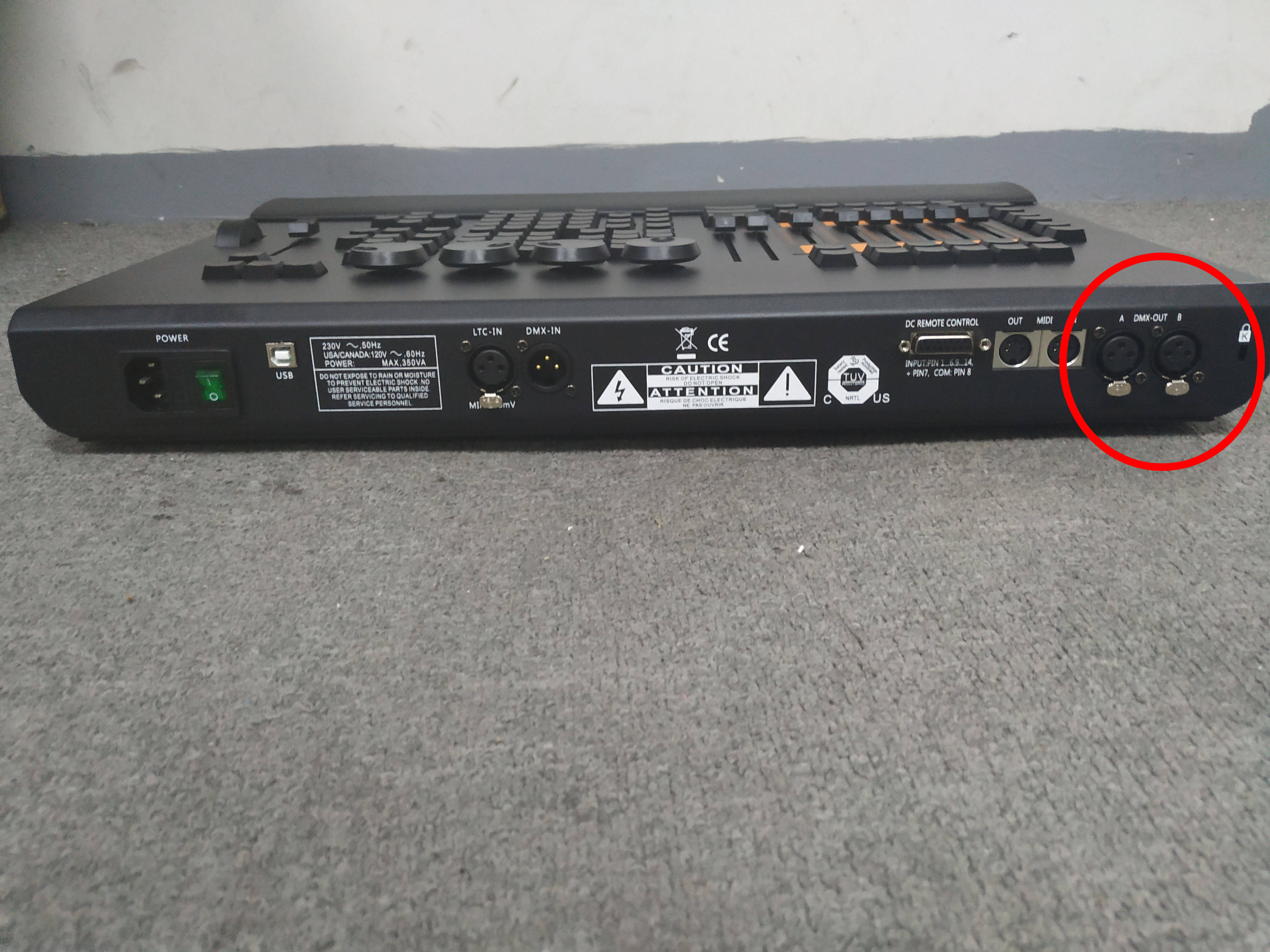 Sortie DMX Command Wing (3 broches)