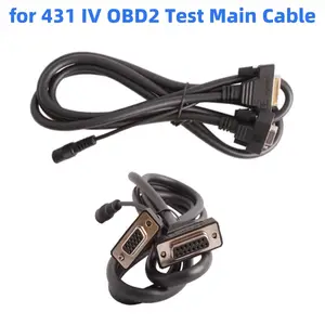 OBD OBDII用于发射X431 X-431主电缆DB 15引脚公对母X431 IV X431主OBD2测试电缆