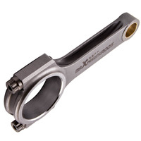 MaXpeedingrods H-Beam 4x Connecting Rods 150 mm untuk Mitsubishi 4G63 Eclipse Lancer EVO 4 - 9(7-Bolt) GEN 2