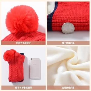 <span class=keywords><strong>Bonnet</strong></span> de protection d'oreille d'hiver pour garçons et filles, <span class=keywords><strong>bonnet</strong></span> une pièce pour bébé, écharpe, de 2 à 5 ans - Product Image 6
