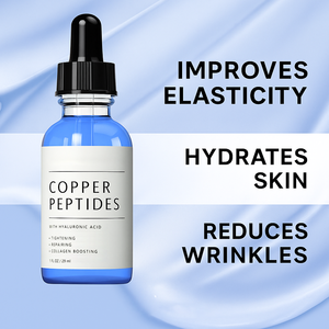 自社ブランドブルー銅ペプチド血清スキンケアソリューションGhk-cu血清抗しわ保湿 - Product Image 3