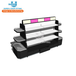 Customized Make up Display Stand Shop Furniture Beauty Cosmetic Showcase Display Gondola Shopping Mall Makeup Display Cabinet