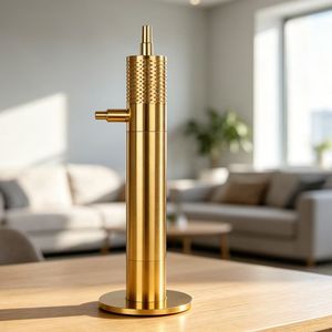 Set de Hookah de Lujo con una Sola Manguera, Acero Inoxidable 304, Base de Vidrio y Accesorios Metálicos con Acabado Espejado, Ideal para Bares y Regalos - Product Image 3