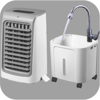 Refroidisseur d'air évaporatif silencieux et compact de 80 W à prix compétitif, avec réservoir d'eau de 20 L et minuterie de 12 h