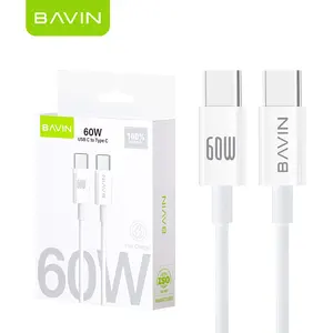 BAVIN 60W מהיר טעינה להעברת במגמת מוצרי 2023 סלולרי נייד טלפון אנדרואיד USB סוג-c כדי סוג-c כוח נתונים כבל CB274