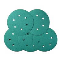 Papier abrasif imperméable direct usine, outils abrasifs, disques de ponçage auto-agrippants de 5 pouces, papier abrasif bleu