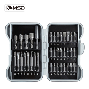 Juego de destornilladores de mano multifunción OEM personalizados MSD para el hogar, adaptador de broca hexagonal, funda de enchufe, embalaje de estuche rígido de 3 años - Product Image 1