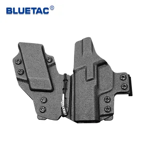 Bluetac नई Ergonomic डिजाइन IWB Kydex बंदूक पिस्तौलदान परिशिष्ट ले जाने के लिए पिस्तौलदान पाउच स्पेयर पत्रिका वाहक काले रंग Bluetac