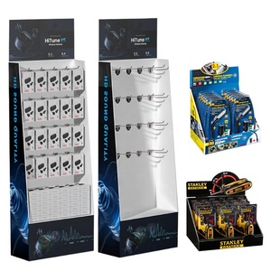 صندوق عرض كرتوني مخصص للمتاجر، قابل للطي، مع حامل عرض للمفاتيح وخطاف تعليق - Product Image 3