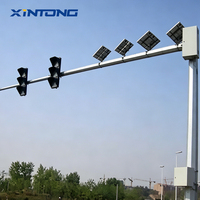 Système de feux de signalisation solaires, contrôleur de feux de circulation, panneau solaire, projet d'intersection routière, feux de signalisation solaires