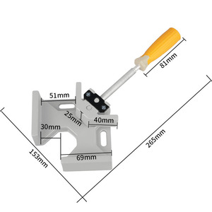 Right Angle Clamp Adjustable Aluminum Alloy Metric <b>Woodworking</b> Clamping <b>Tool</b> For Picture Frames And Weld Joints - Product Image 3