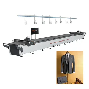 Digital Flatbed Automatic Shirt Pneumatic Cloth Pattern Garment Fabric Clothing Cutting Machine