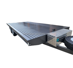 3500KG GTM Grande remorque de transporteur de voiture Remorque plate-forme robuste avec échelle - Product Image 1