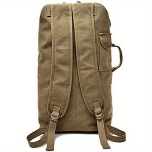 55x30x20cm Duffel Bag Top Load Double Strap Canvas <b>Backpack</b> Travel Large Capacity Travel Climbing <b>Tactical</b> Hiking Bag - Product Image 3