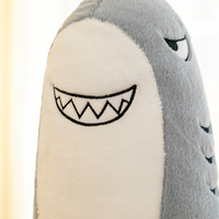Peluche de requin et de poulet super douce et mignonne de haute qualité avec forme 3D et tissu en velours de lapin doux pour la peau