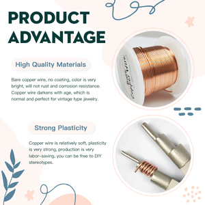 हॉबीवर्कर गोल्डन कॉपर बीडिंग वायर मल्टी गेज, पेशेवर और DIY आभूषण परियोजनाओं के लिए टिकाऊ और बहुमुखी - Product Image 2