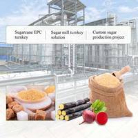 Chaîne de production complète de sucre blanc et de jaggery 10ptd pour usage commercial en Chine, usine de fabrication, vente de machines à sucre Bura