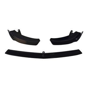 ลิ้นกันชนหน้า Mercedes-Benz C-Class W206 วัสดุ ABS สีดำเงา ดีไซน์ 3 ชิ้น - Product Image 3