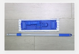 Vadrouille en tissu sur mesure avec poignée télescopique et plaque pliante Opération facile pour le nettoyage ménager des paresseux - Product Image 3