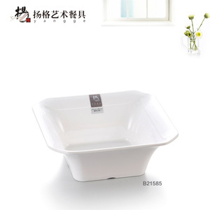 Plato de Melamina Yangge A8, Forma Irregular, Color Blanco, Resistente a Caídas, para Hotel, Fiestas, Postres, Sushi - Product Image 5