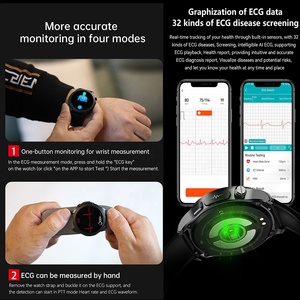 E420 <span class=keywords><strong>Montre</strong></span> intelligente pour la santé du sang <span class=keywords><strong>Montre</strong></span> intelligente pour homme étanche IP68 Fitness Tracker ECG Moniteur de pression artérielle Température Smartwatch - Product Image 2