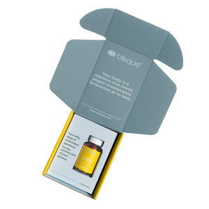 Boîte en papier personnalisée Gummy Pill Suppléments alimentaires pour la santé Bouteille de vitamines Enveloppe d'expédition Boîte d'emballage pour bouteille de supplément - Product Image 2