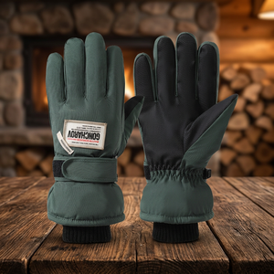 Guantes de Esquí y Snowboard YUCALO Unisex Negros de Poliéster Impermeables y Resistentes al Viento, Cálidos para Invierno, Ciclismo y Motociclismo - Product Image 3