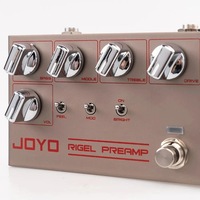 JOYO R-24 Pedal simulasi depan Rigle Preamp, Pedal dengan kontrol Super Drive EQ untuk Aksesori instrumen musik gitar