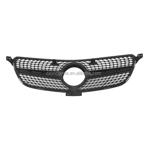 Parrillas delanteras para coche, parrilla delantera Black Sky Star para Mercedes Benz <span class=keywords><strong>GLE</strong></span> W292 <span class=keywords><strong>300d</strong></span> 63S, versión inferior 2016 2017 2018 2019 - Product Image 2