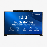 Moniteur tactile LCD à cadre ouvert de 13,3 pouces, conforme aux normes FCC CE RoHS, pour kiosque POS, commande en gros OEM