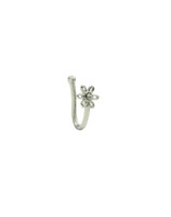 Clip de nez / Piercing de nez en acier inoxydable 316L HGC, série Fleur Soleil, motif zircon cubique, bijoux de piercing
