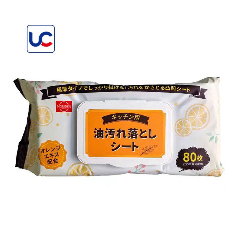 Household Alcohol Cleaning Wet Wipes Disinfecting