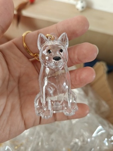 Llavero Transparente para Guardar Pelo de Perro, Suministros al por Mayor |   Colgante Conmemorativo de Acrílico Personalizado para Amantes de Mascotas - Product Image 4