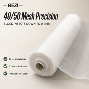 ตาข่ายคลุมป้องกันศัตรูพืช GEZI HDPE สำหรับสวนองุ่น มะม่วง ปลา รถยนต์ สตรอว์เบอร์รี <span class=keywords><strong>ต้นไม้</strong></span>ผลไม้ (25-80 เมช) - Product Image 5