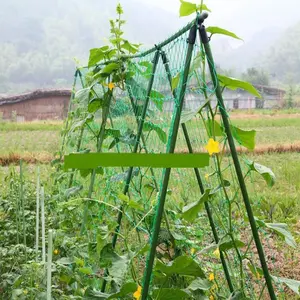 Red de enrejados para jardín, marco de escalada, cerca de nailon, soporte de malla para cultivo, enredadera