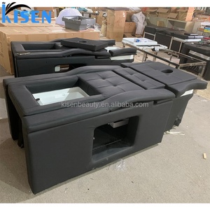 Kisen Fashion - Sillón de Pedicura Eléctrico Negro Personalizado con Respaldo Elevable y Taburete, de Buena Calidad - Product Image 2