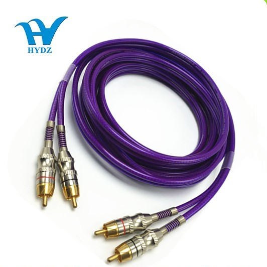 Высококачественный и прозрачный автомобильный аудиокабель rca